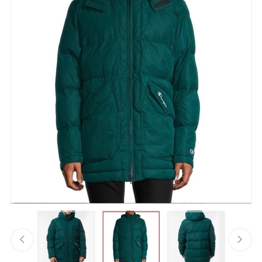 Champion Men's Deep Green Puffer Jacket